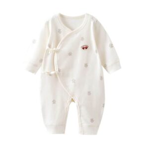 Pure White Wrap Romper with Tie Closure