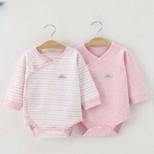 Sweet Pink Striped Romper Combo