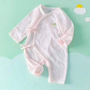 Soft Pink Side Tie Wrap Romper
